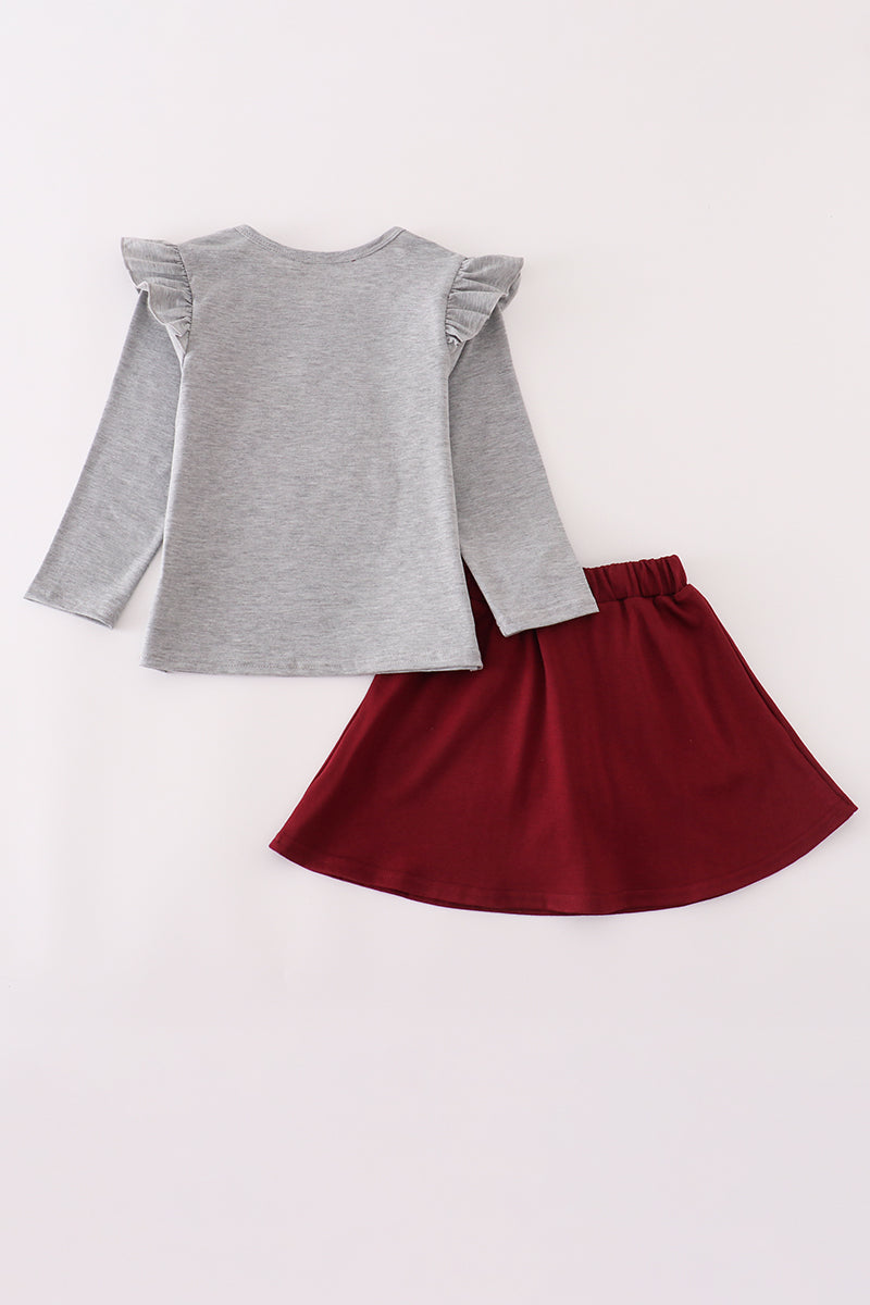 Girls Long Sleeve Mississippi State Skort Set