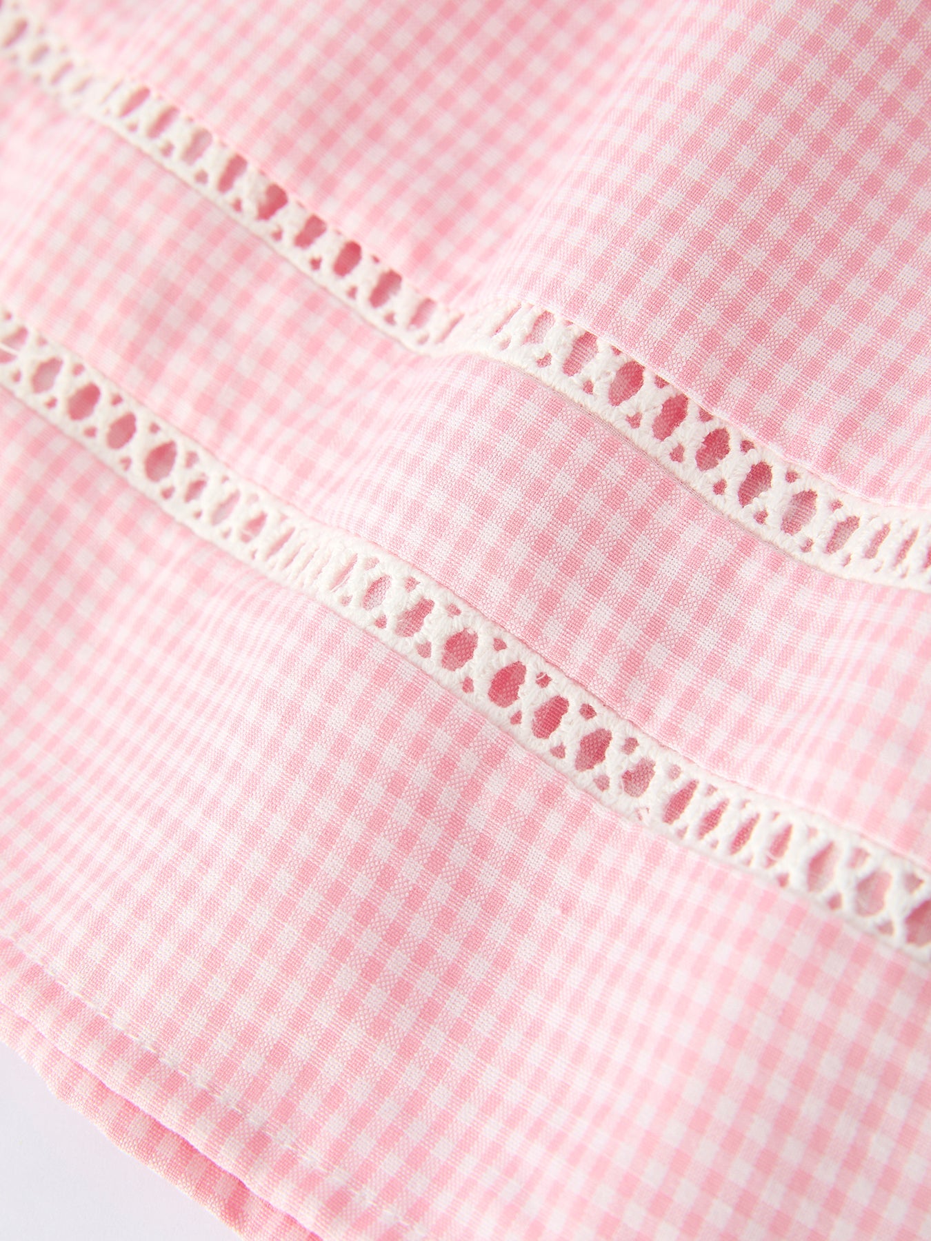 Pink Smocked Church Girls Dress