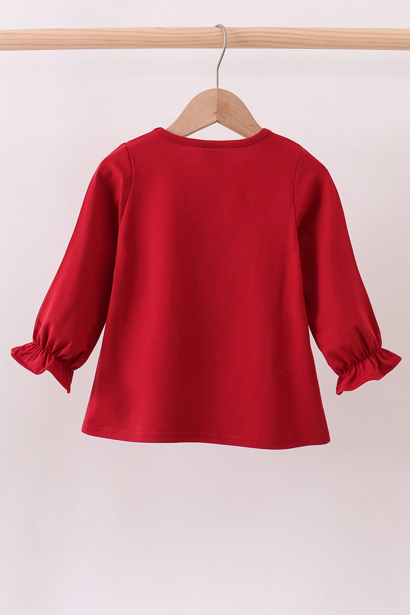 Alabama Elephant Football Applique Top