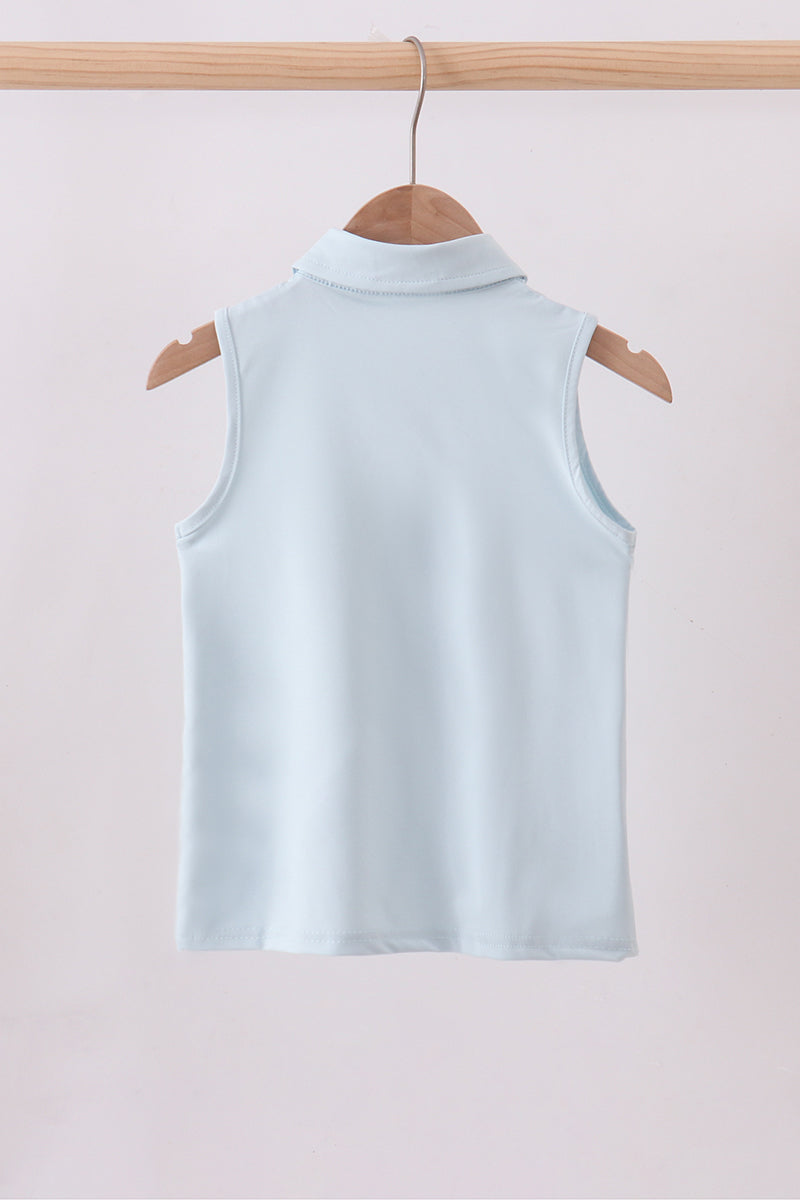 Sky Everyday Knit Collared Tank