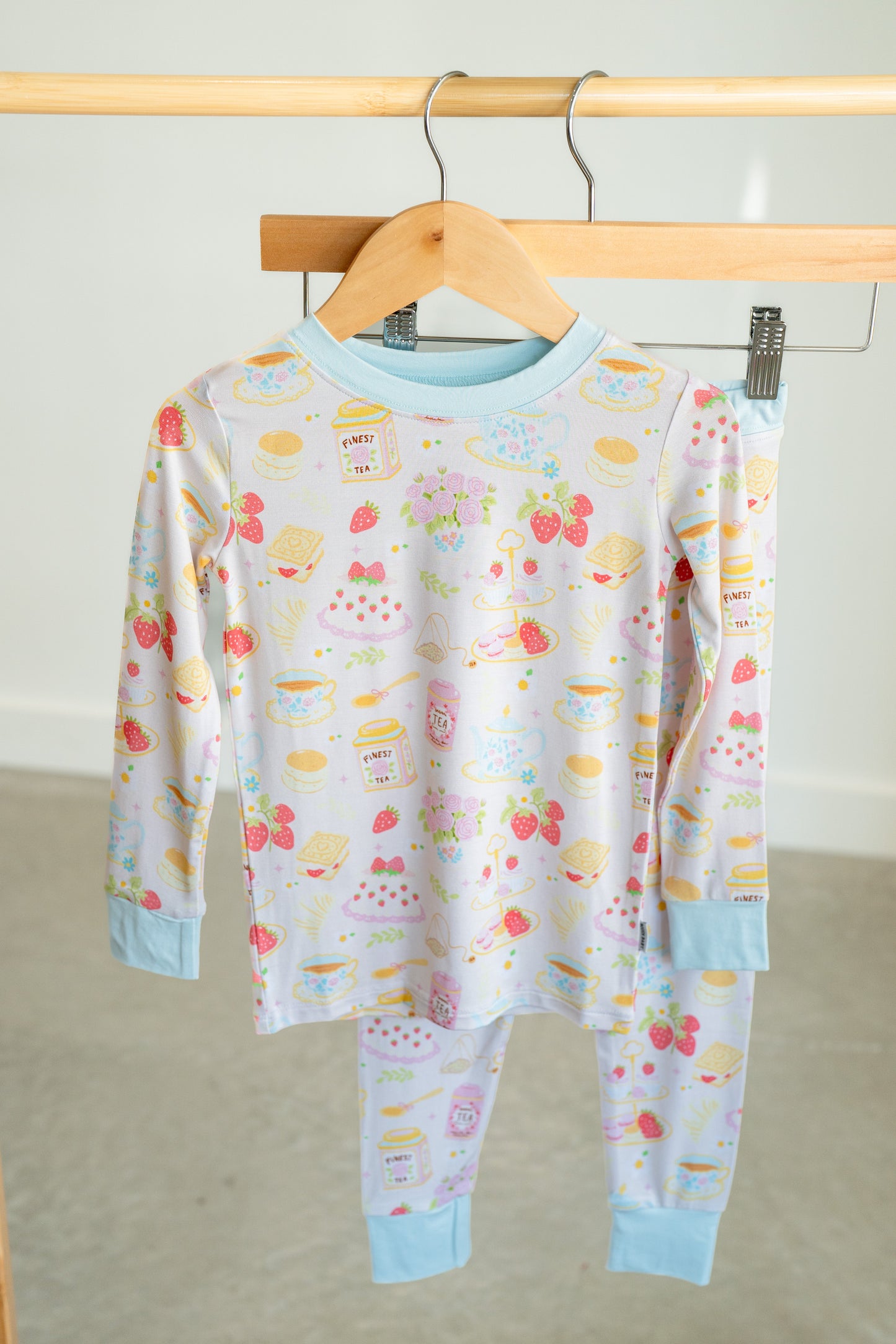 Girls Afternoon Tea | Two Piece Bamboo Pajama Set