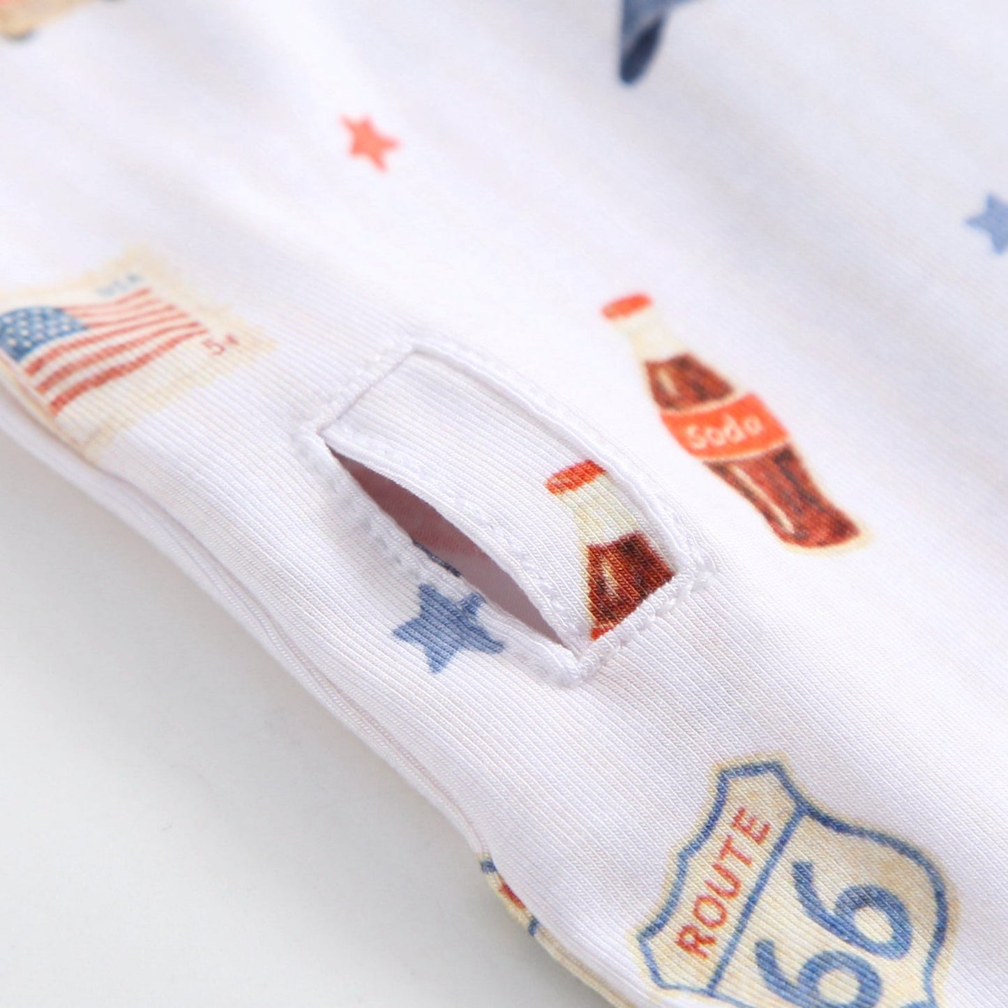 Route 66 Bamboo Zippered Baby Romper