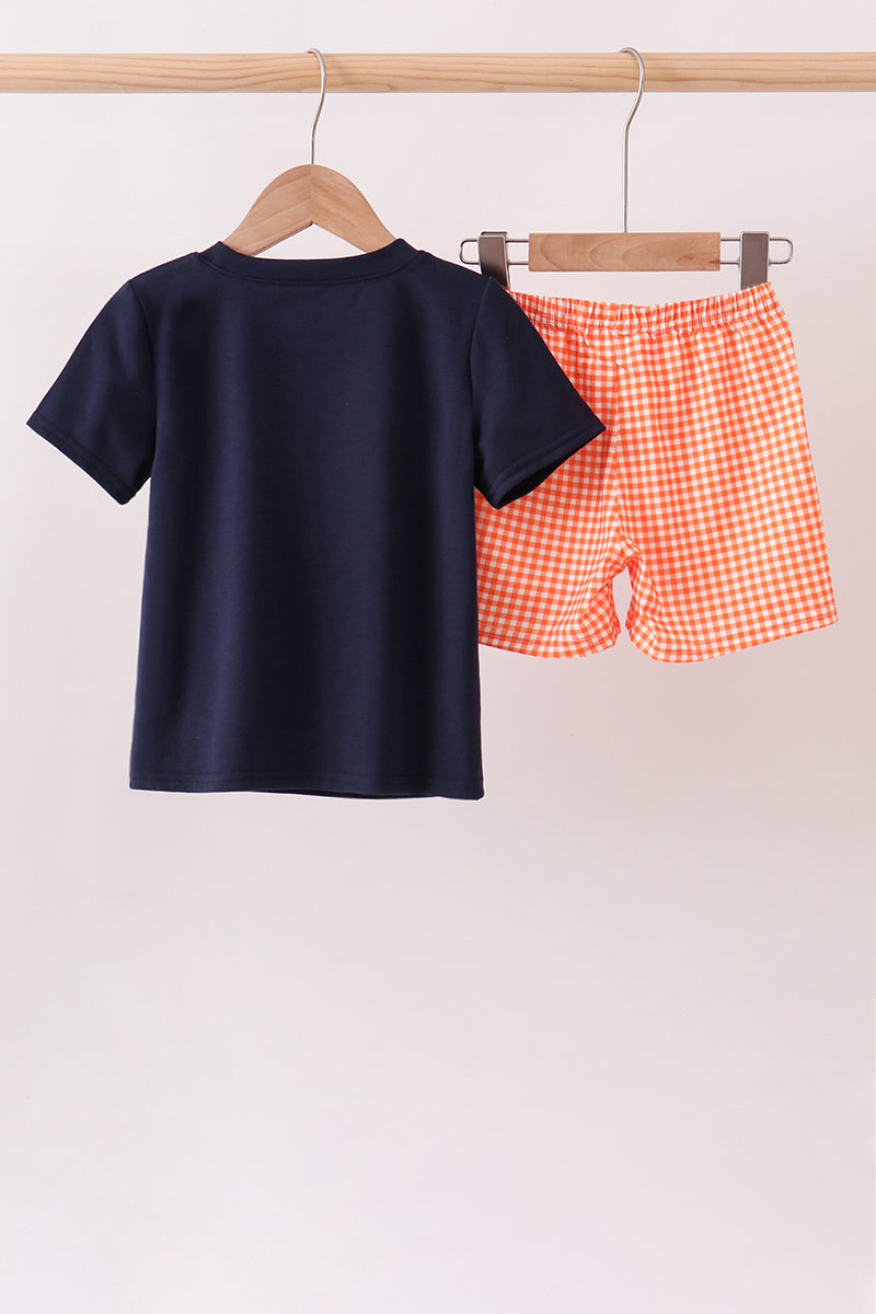 Boys Auburn Tiger Applique Set