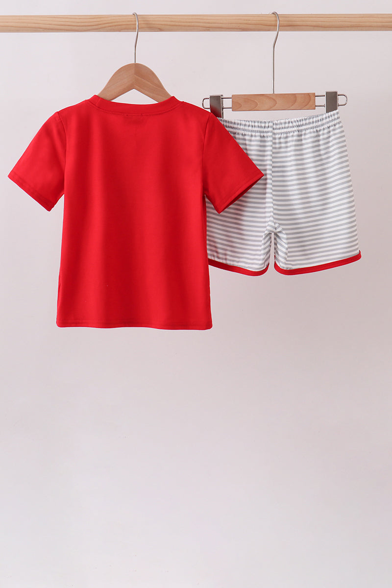 Boys Red Toolbox Embroidery Set