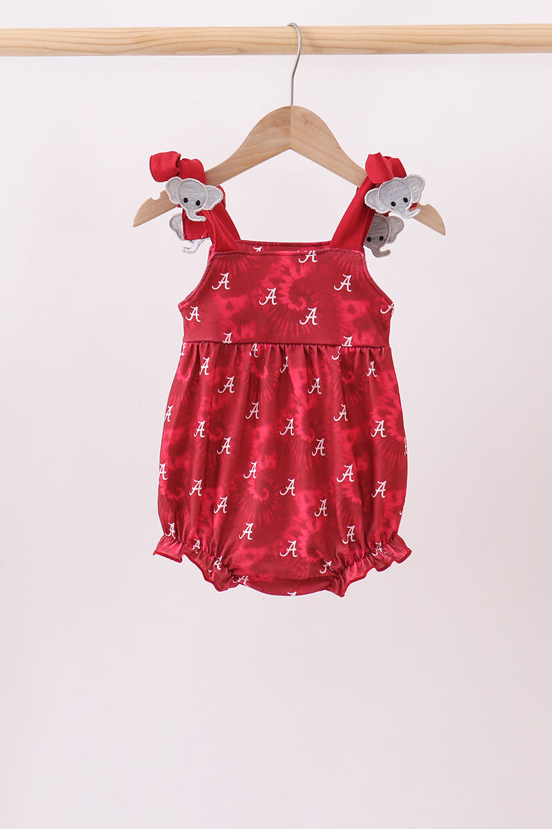 Baby Girl Alabama Roll Tide Smocked Bubble