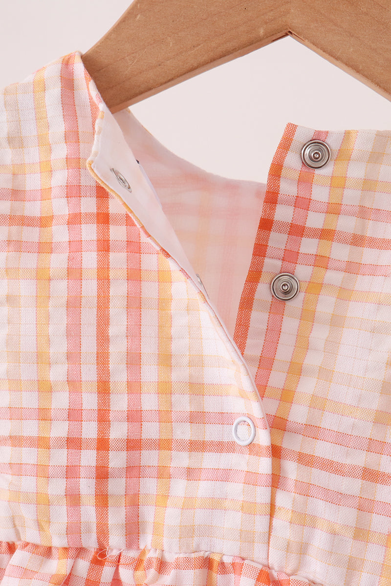 Baby Girl Pink Plaid Bubble