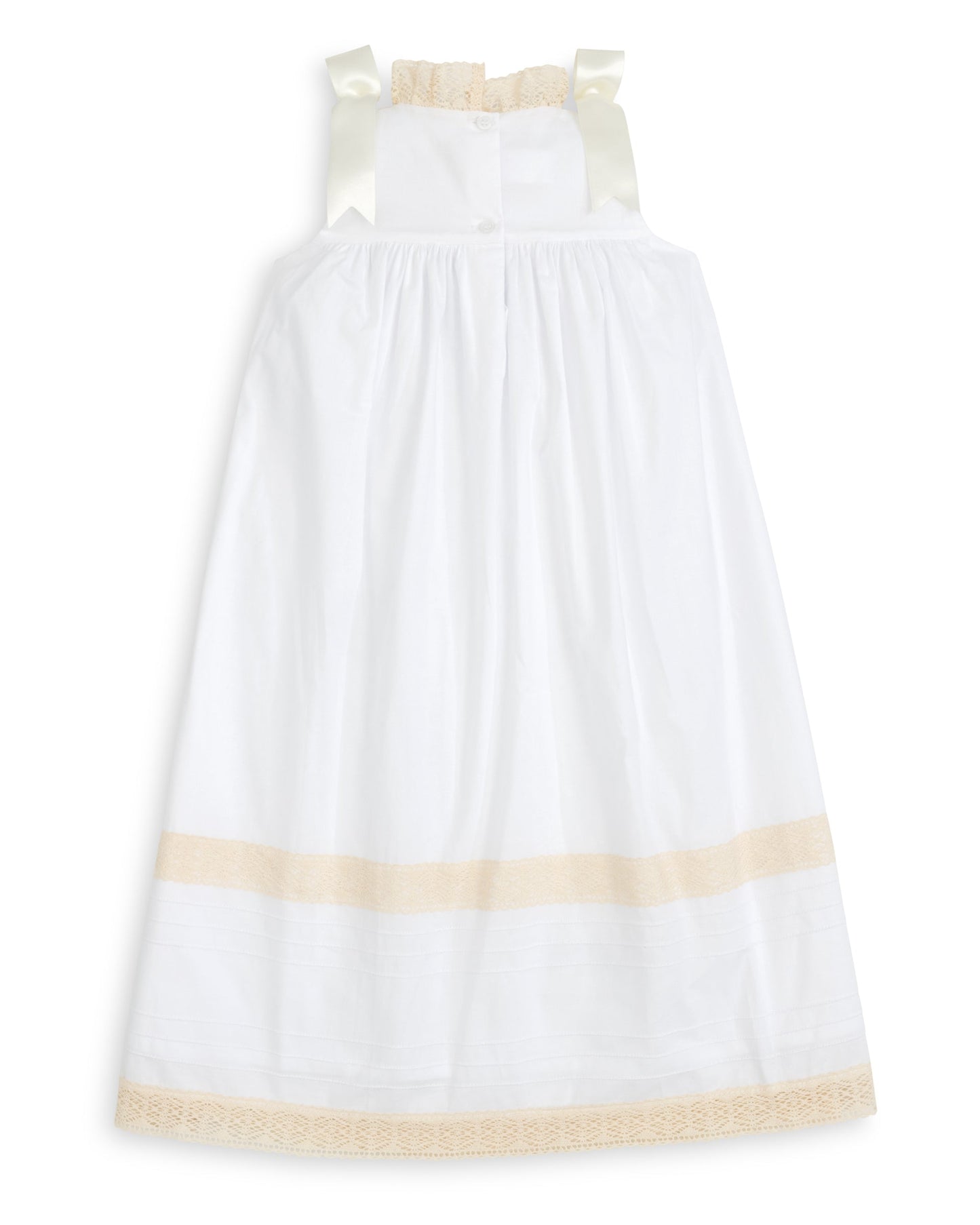 Cambridge White Sleeveless Heirloom Dress