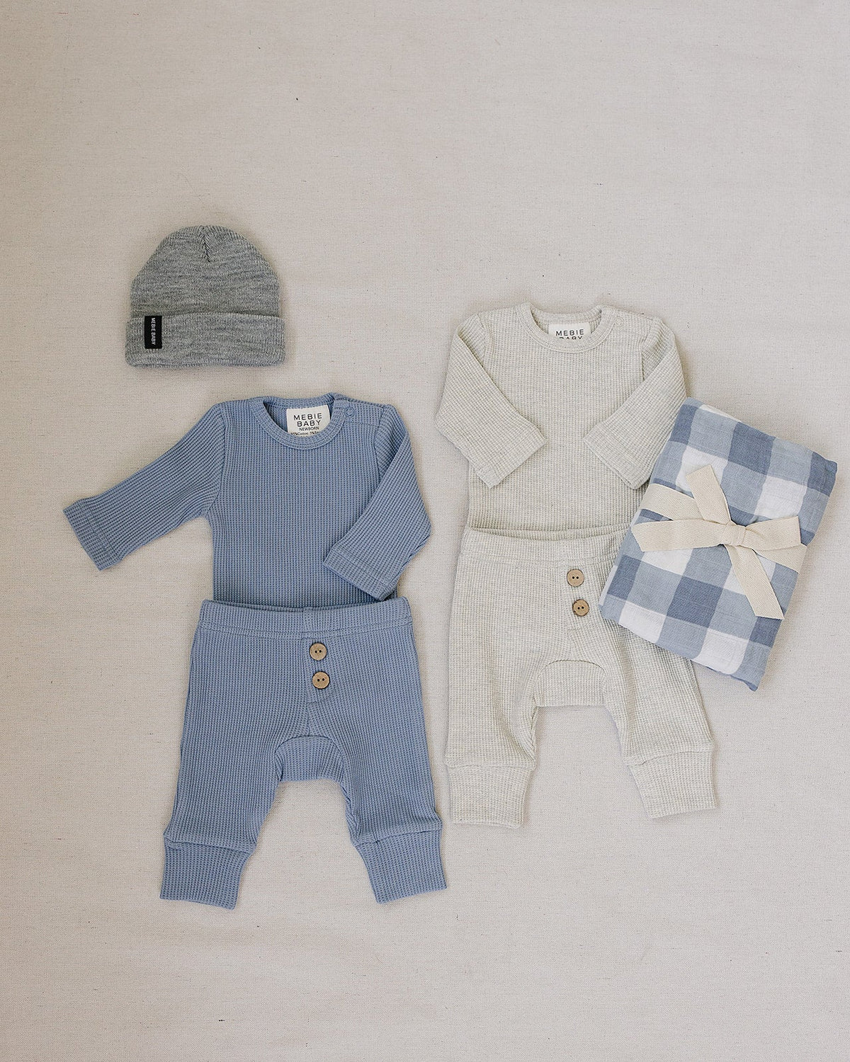 Dusty Blue Waffle Set