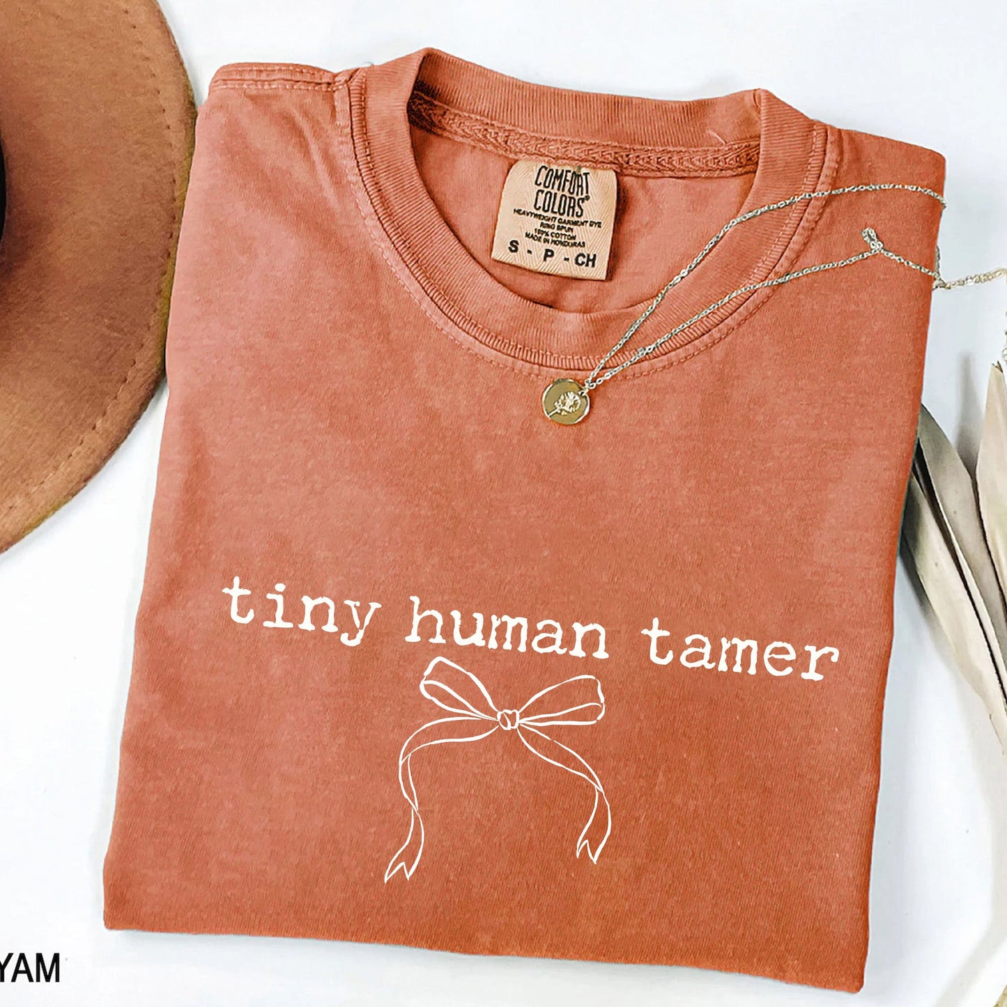 Tiny Human Tamer - Funny Mom T-Shirt