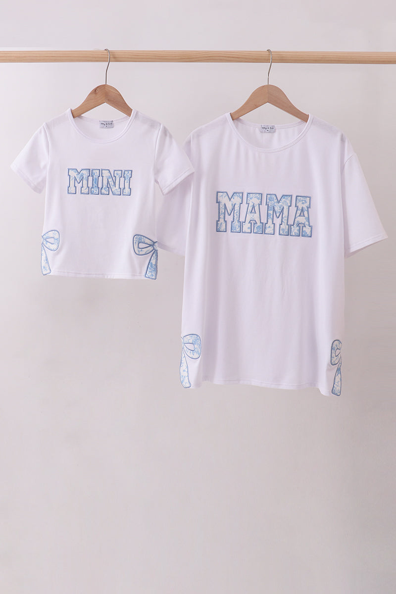 White MAMA & MINI Bow Top