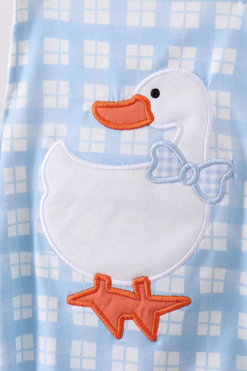 Baby Boys Goose Appliqué Bubble