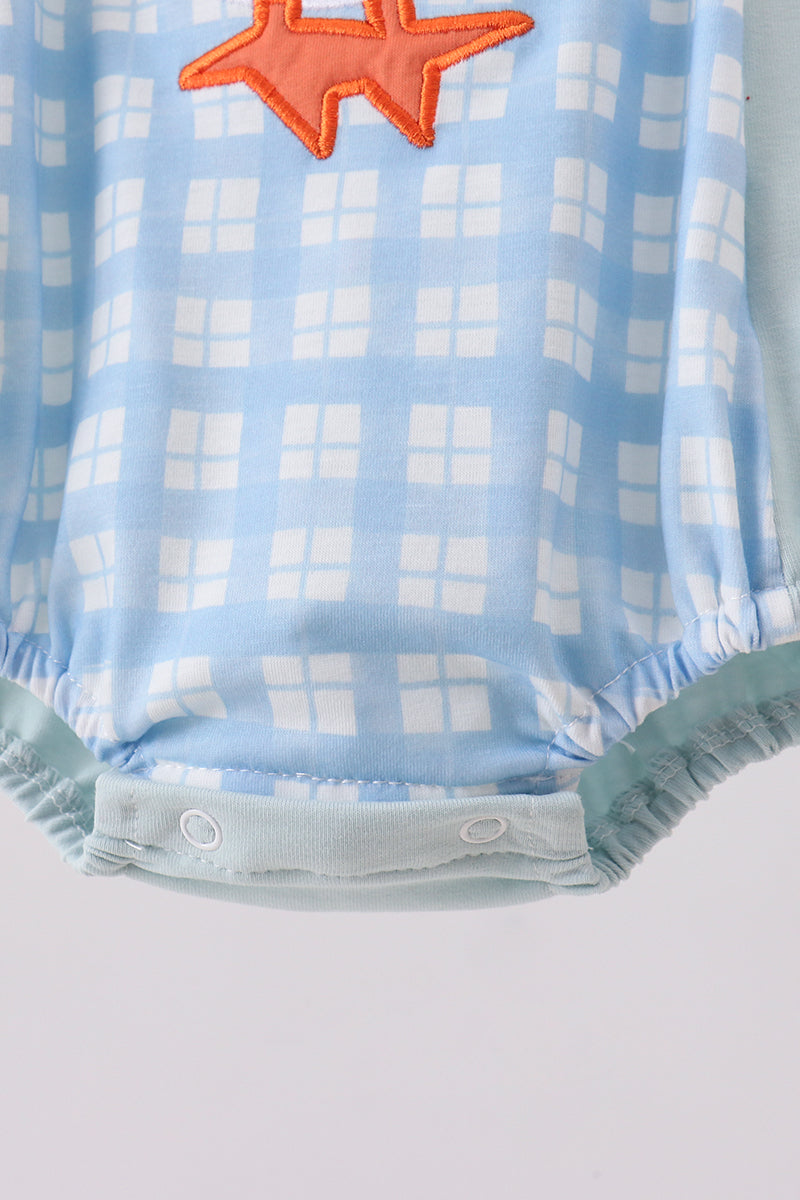 Baby Boys Goose Appliqué Bubble