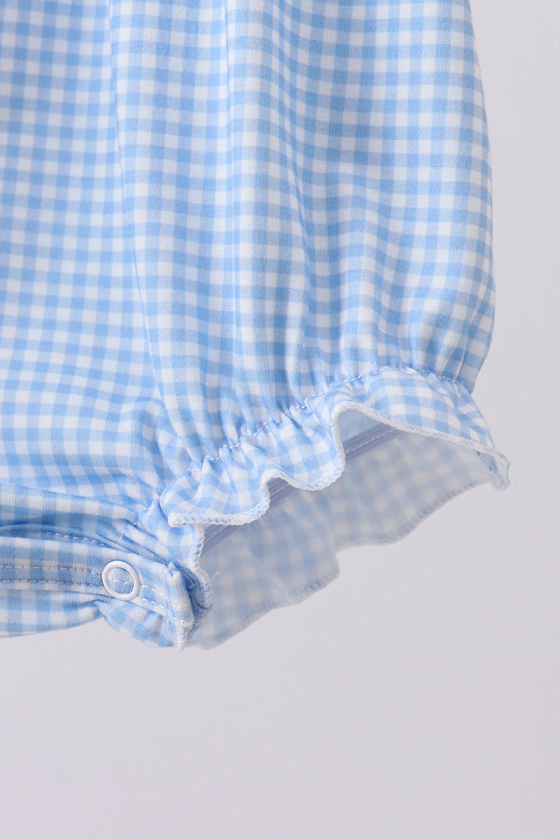 Baby Girls Mouse Gingham Patriotic Bubble with Bow