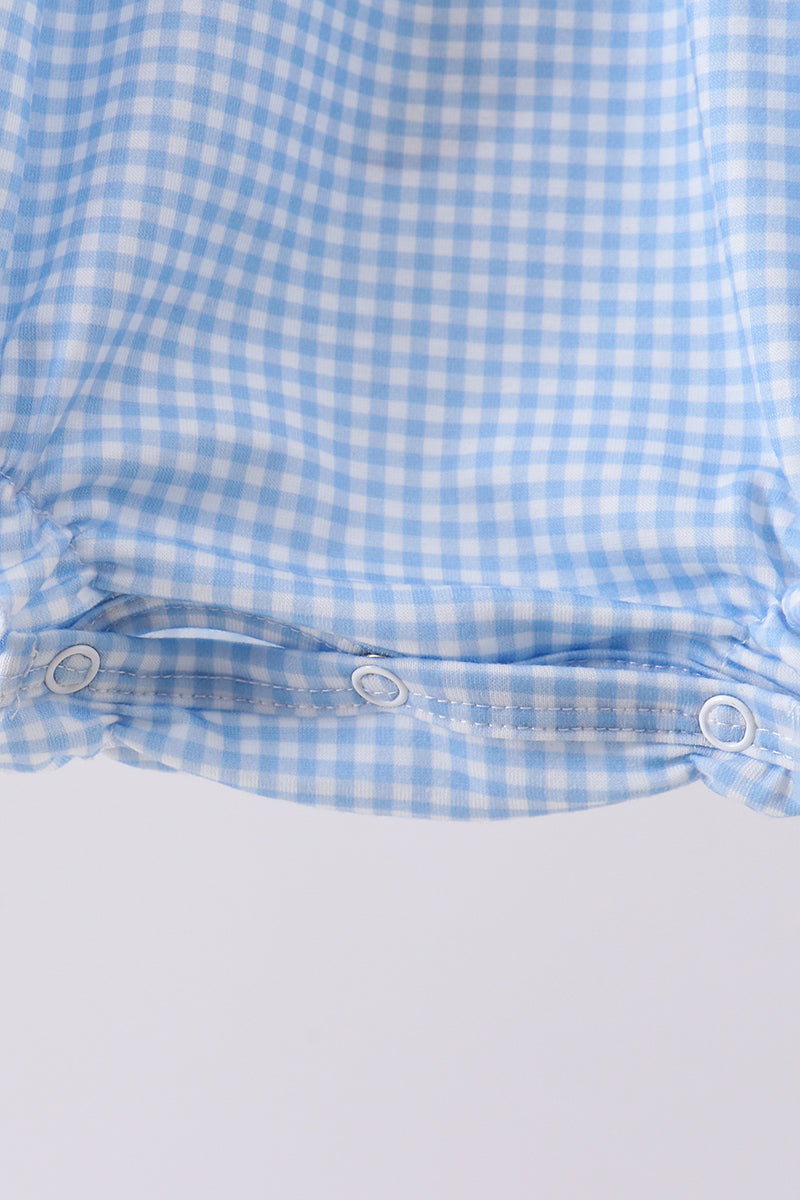 Baby Girls Mouse Gingham Patriotic Bubble with Bow
