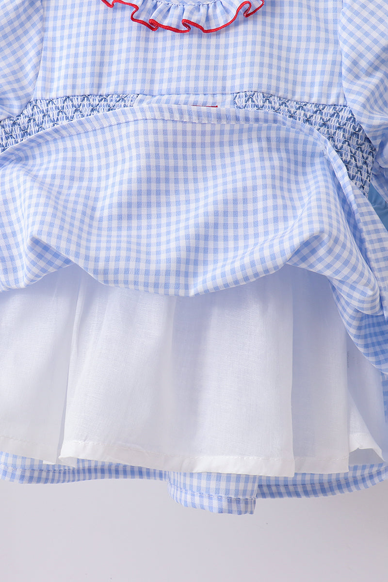 Flag Smocked Bloomer Set