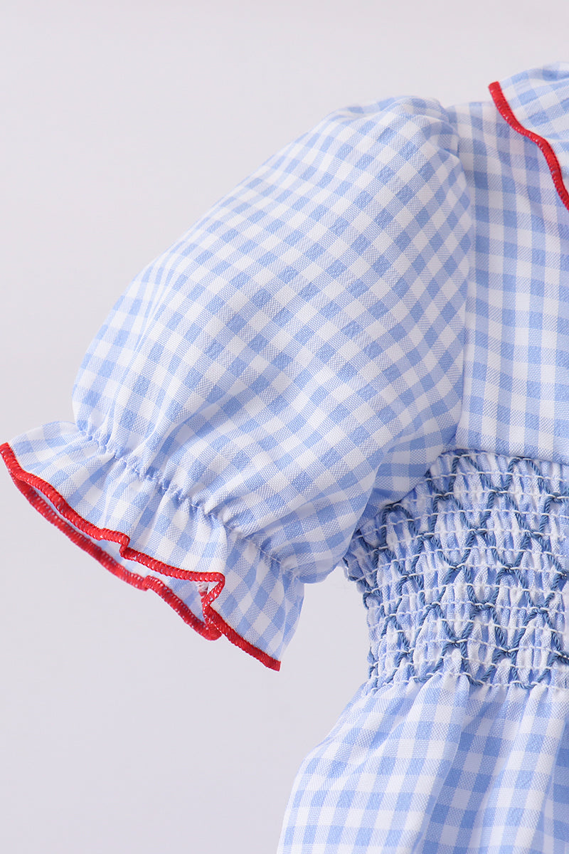 Flag Smocked Bloomer Set
