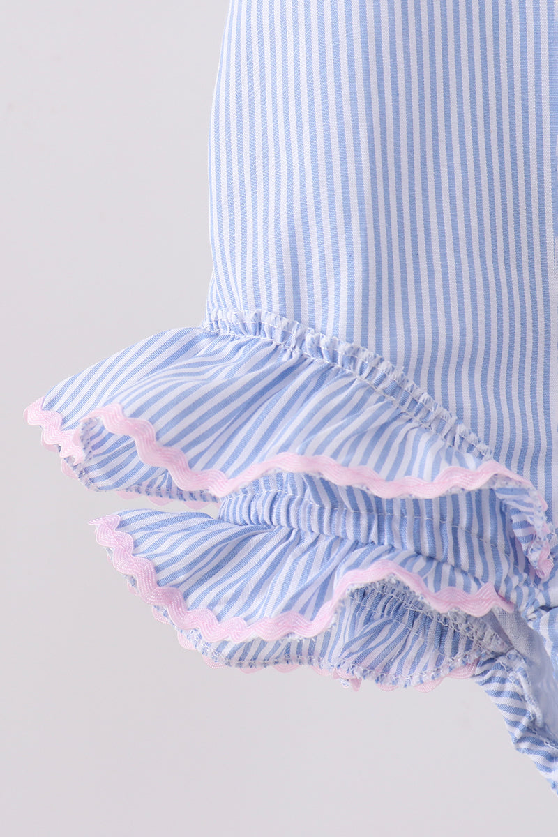 Baby & Girls Blue Stripe One-Piece Swimsuit