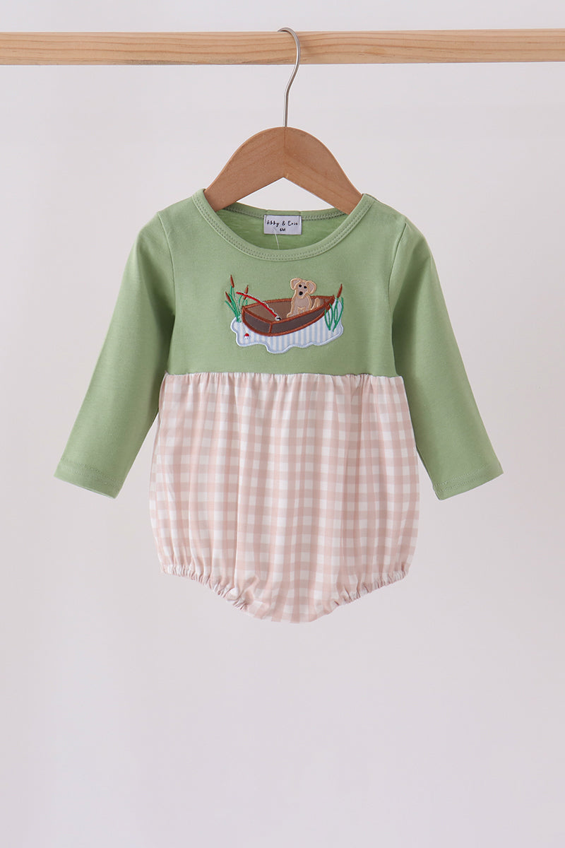 Long Sleeve Sage Puppy Fishing Bubble