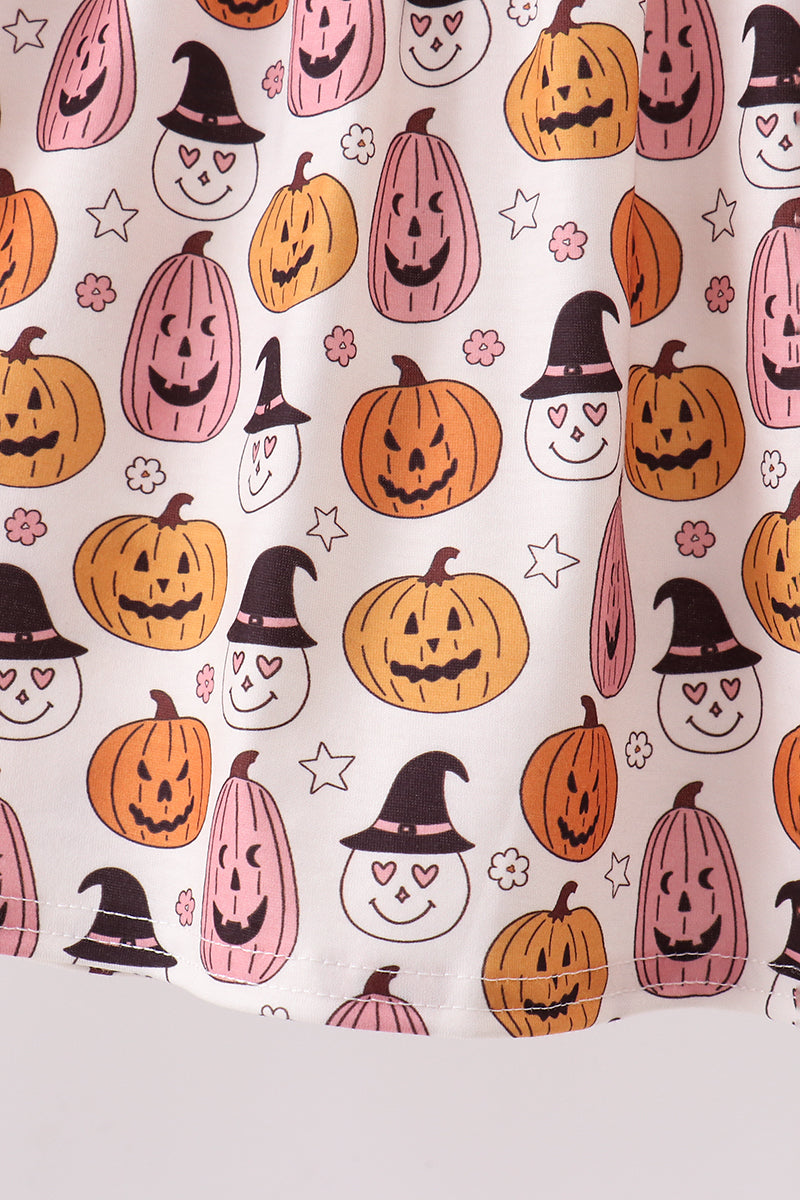 Baby Toddler Pumpkin Ruffle Bloomer Set