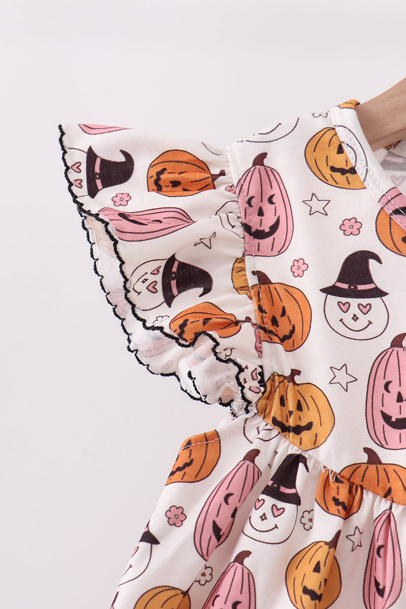 Pumpkin Ruffle Shorts Set for Baby & Girls