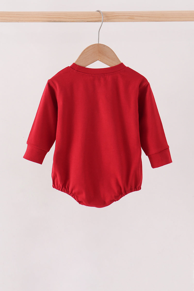 Crimson Football Sequin Bubble