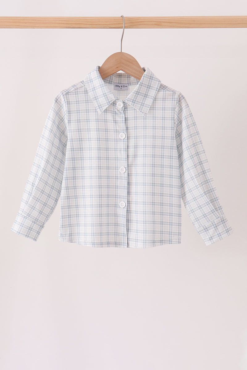 Boys Plaid Button Down