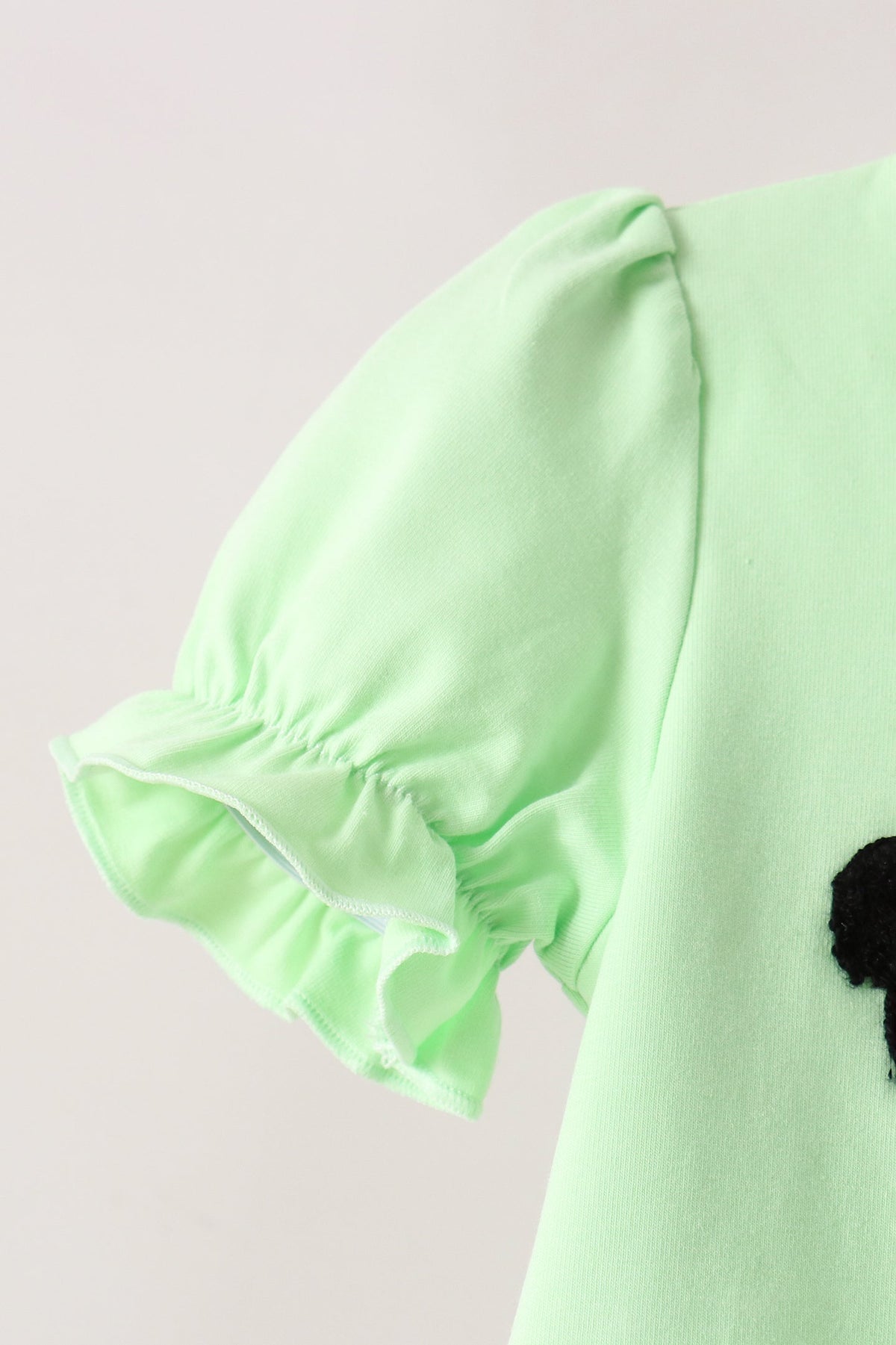 Green Mouse Character French Knot Bloomer Set