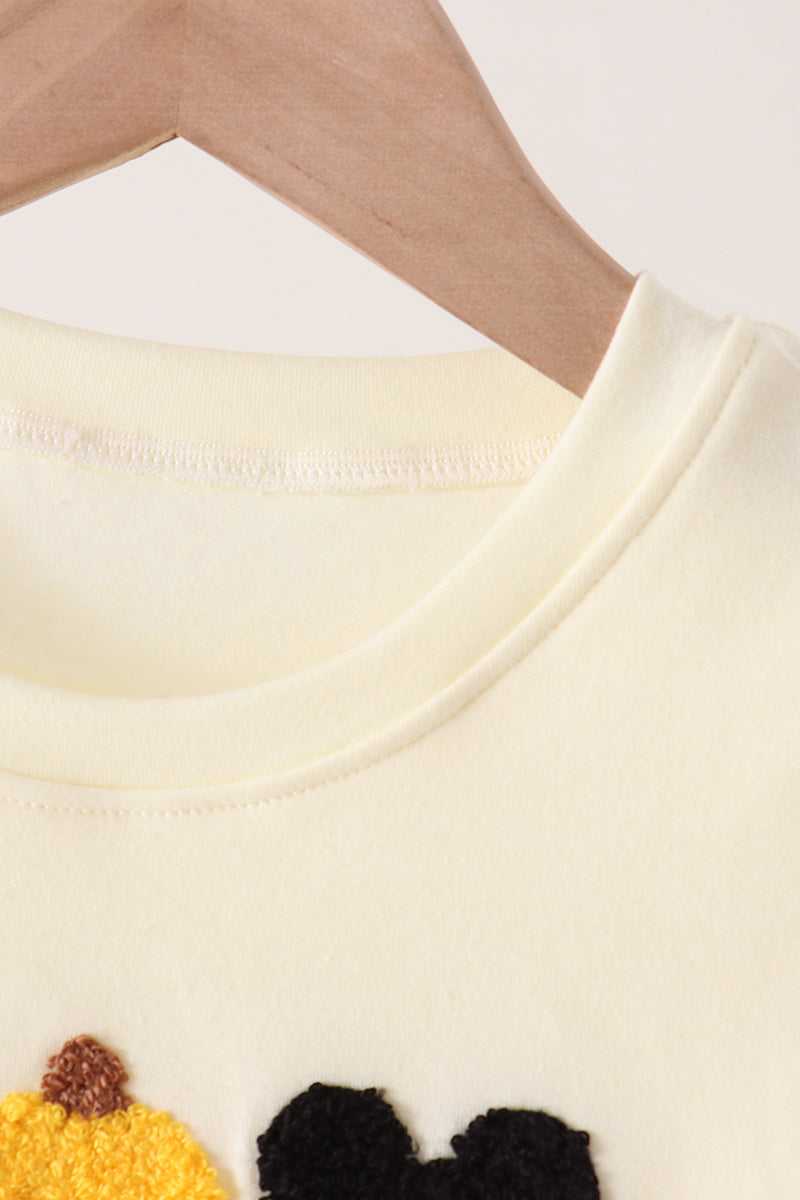 Boys Mouse Character French Knot Top