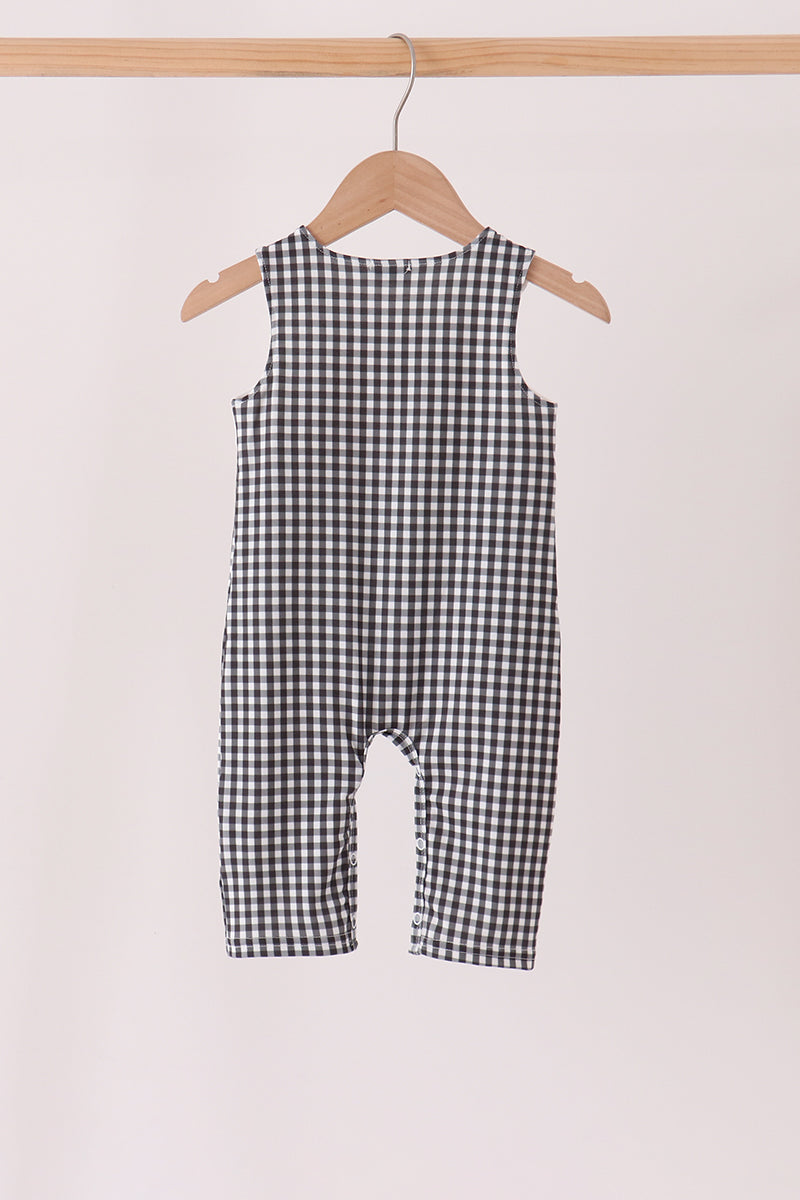 Baby Boy Buffalo Check Super Ghost Embroidery Jonjon