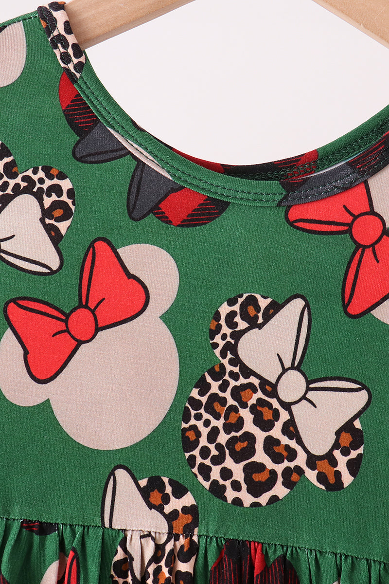 Red Mouse Character Bamboo Pants Set