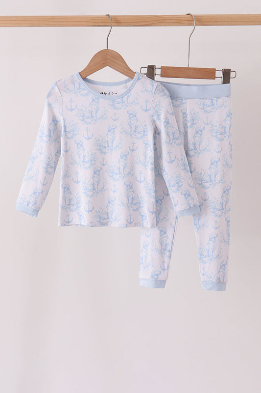 Blue Retriever Dog Bamboo Pajama Set