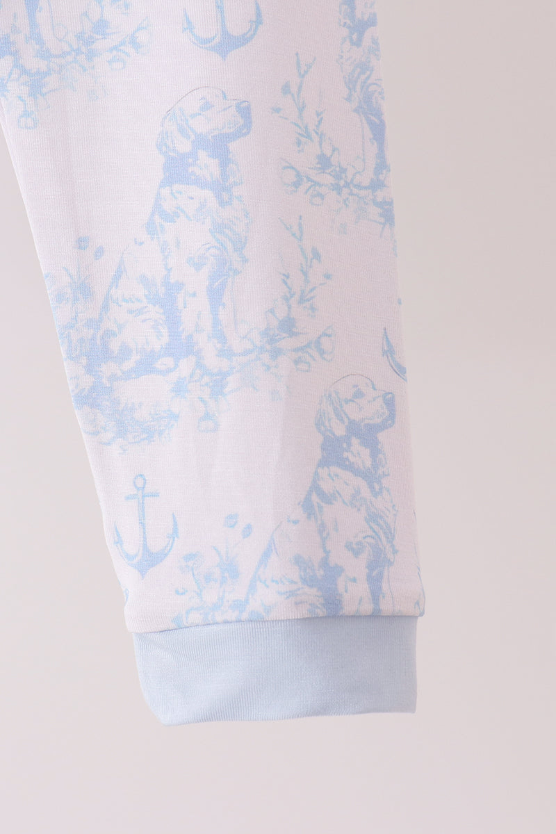 Blue Retriever Dog Bamboo Pajama Set
