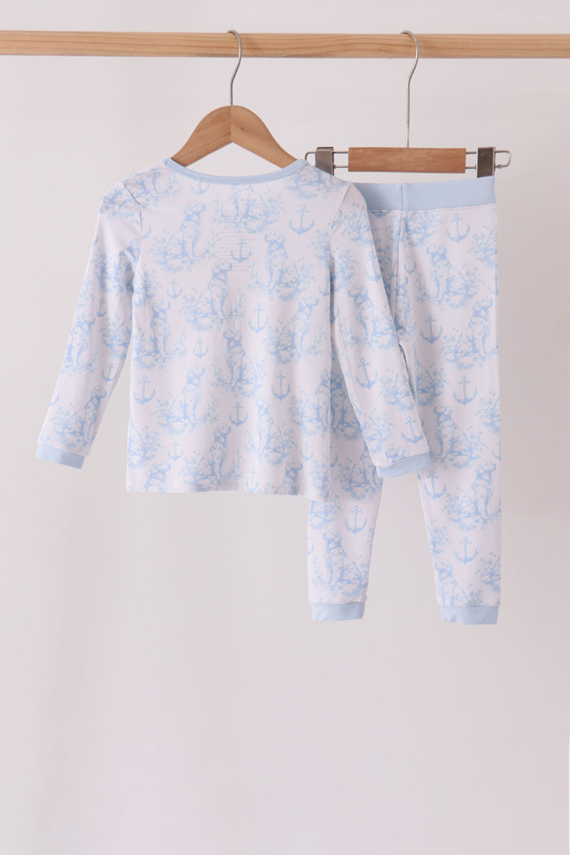Blue Retriever Dog Bamboo Pajama Set