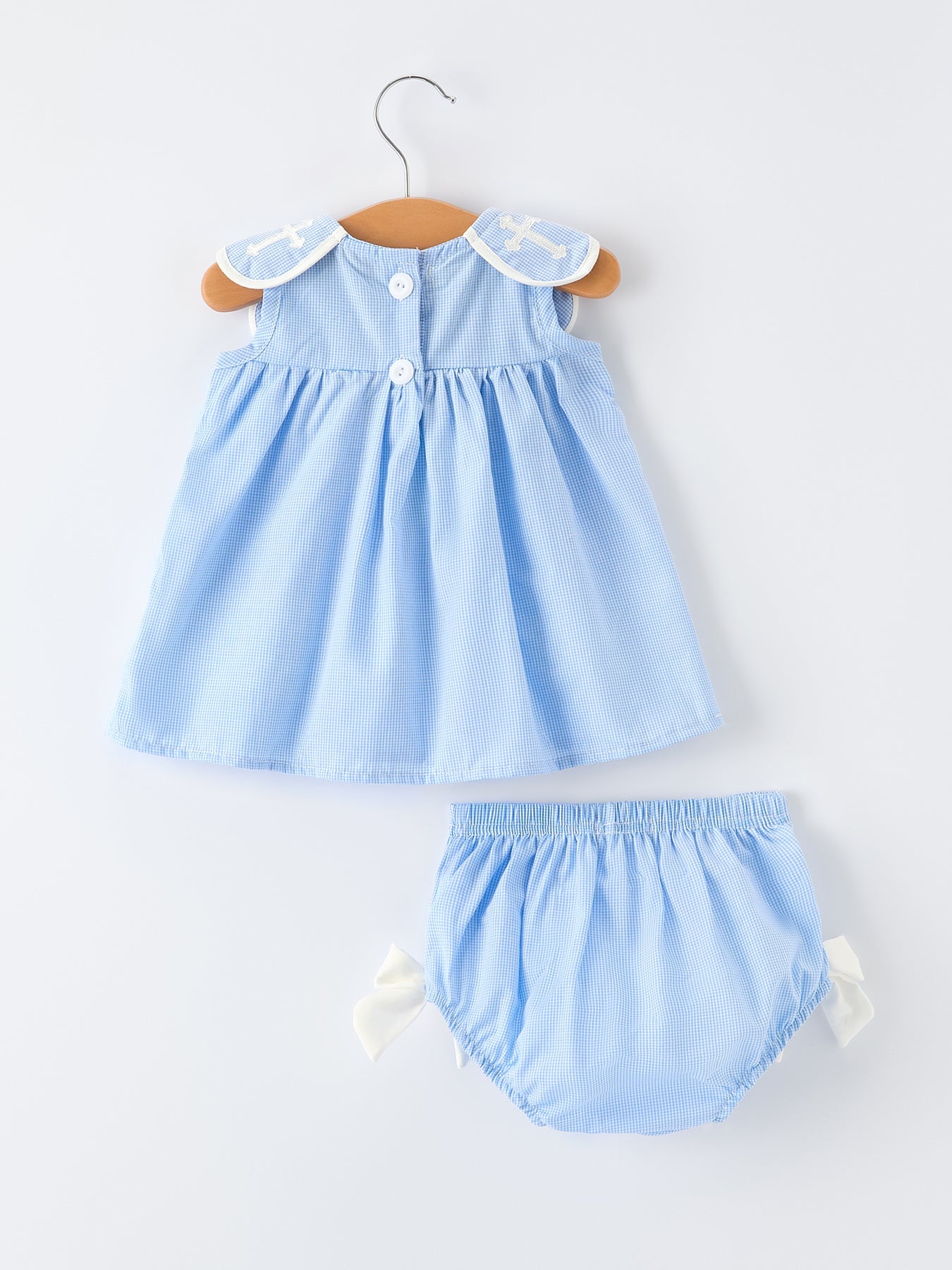 Blue Petal Church Baby Girls Bloomer Set