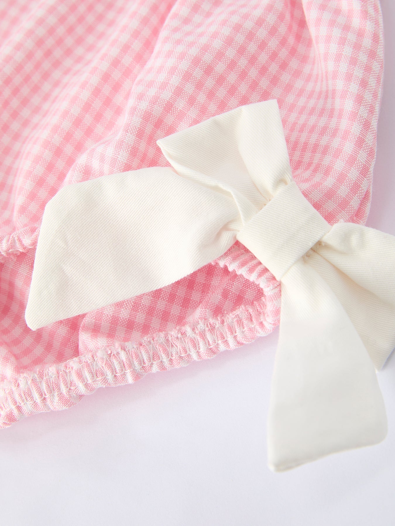 Pink Smocked Church Baby Girls Bloomer Set