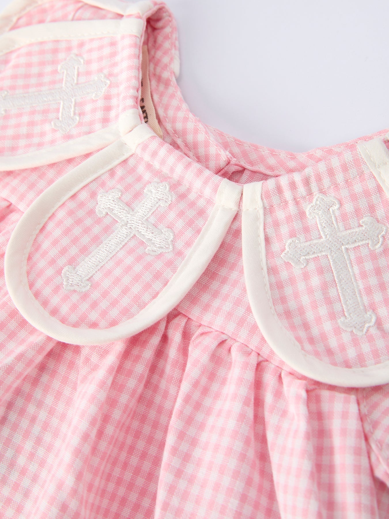 Pink Smocked Church Baby Girls Bloomer Set
