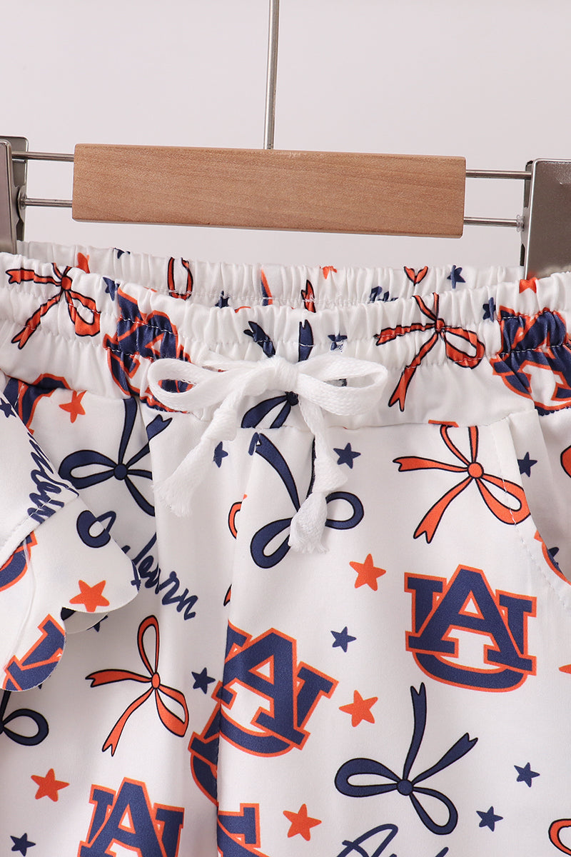 Auburn Scalloped Shorts Set