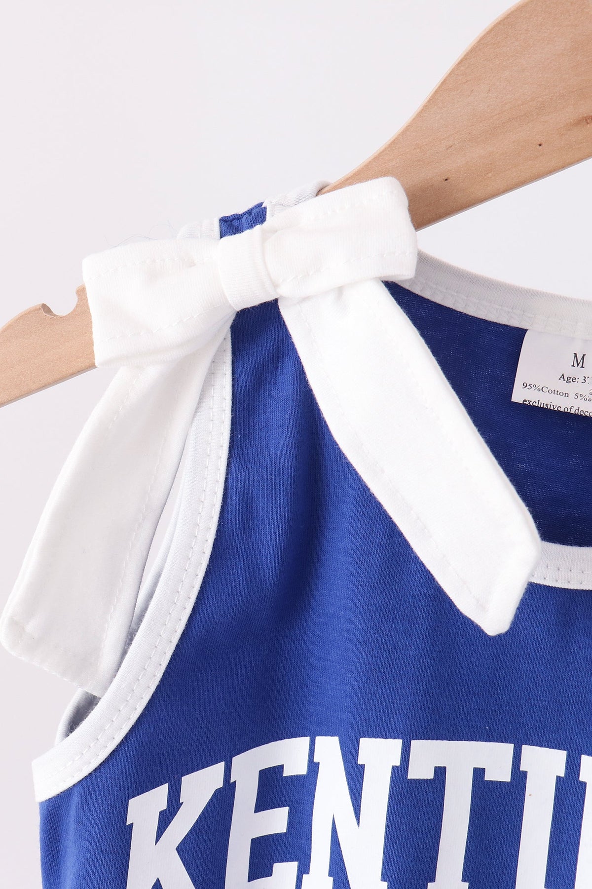 Girls Blue Kentucky Active Shorts Set