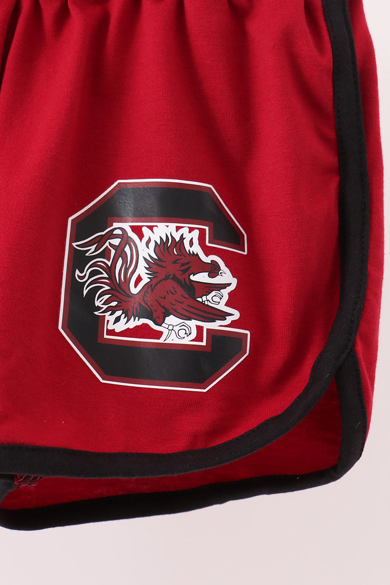 Girls Red South Carolina Gamecocks Active Shorts Set