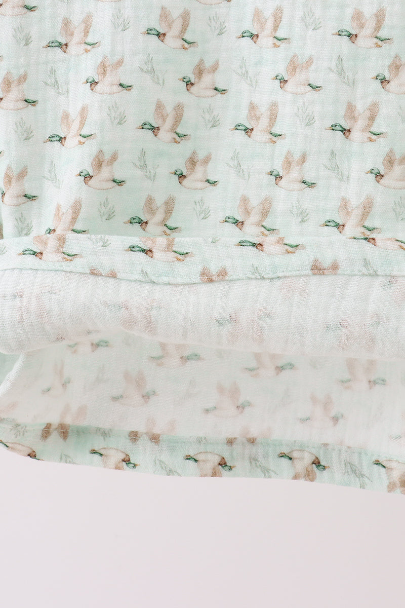 Boys Duck Print Muslin Top