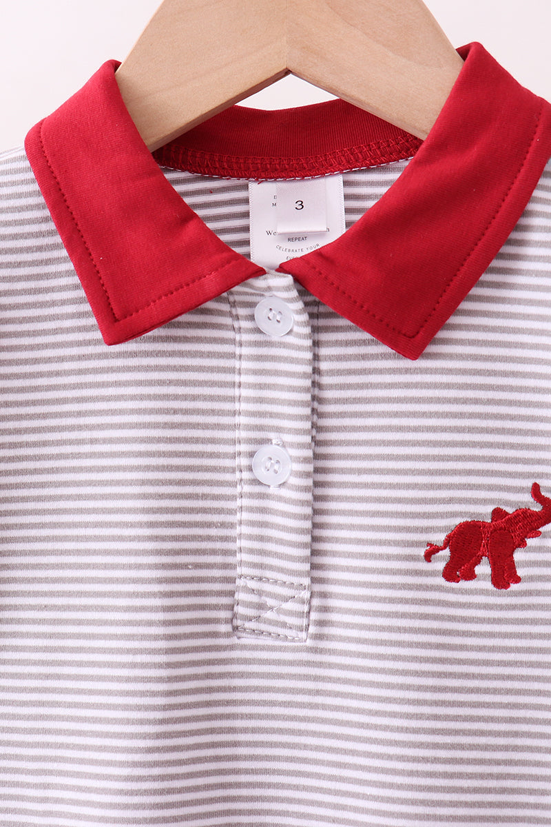 Alabama Elephant Embroidery Pants Set