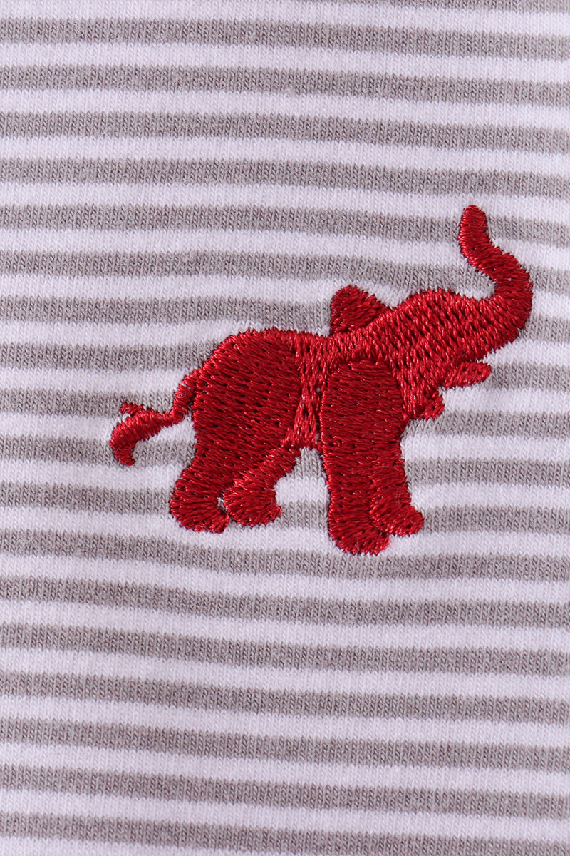 Alabama Elephant Embroidery Pants Set