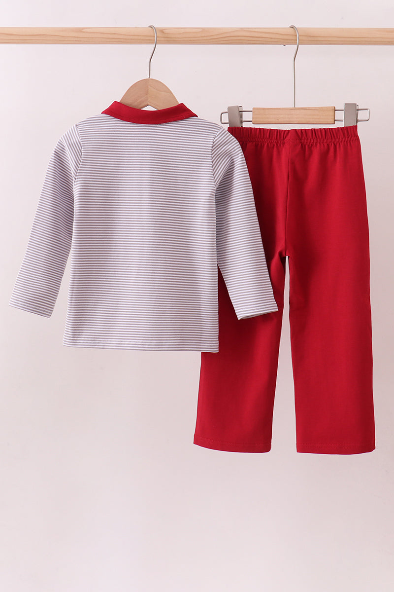 Alabama Elephant Embroidery Pants Set