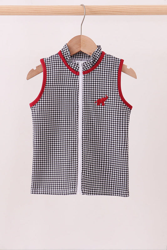 Alabama Elephant Embroidery Vest