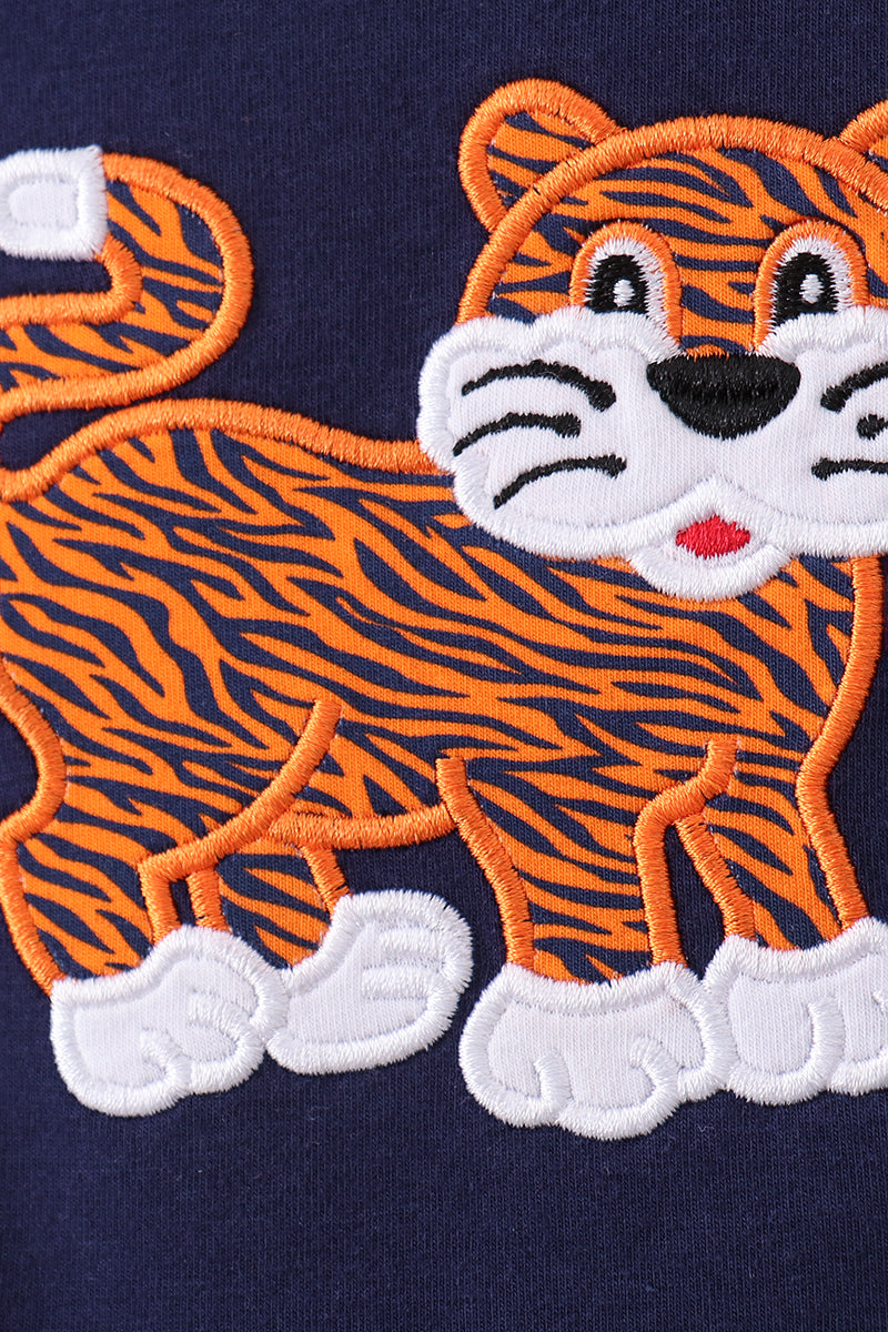 Auburn Tiger Applique Bubble