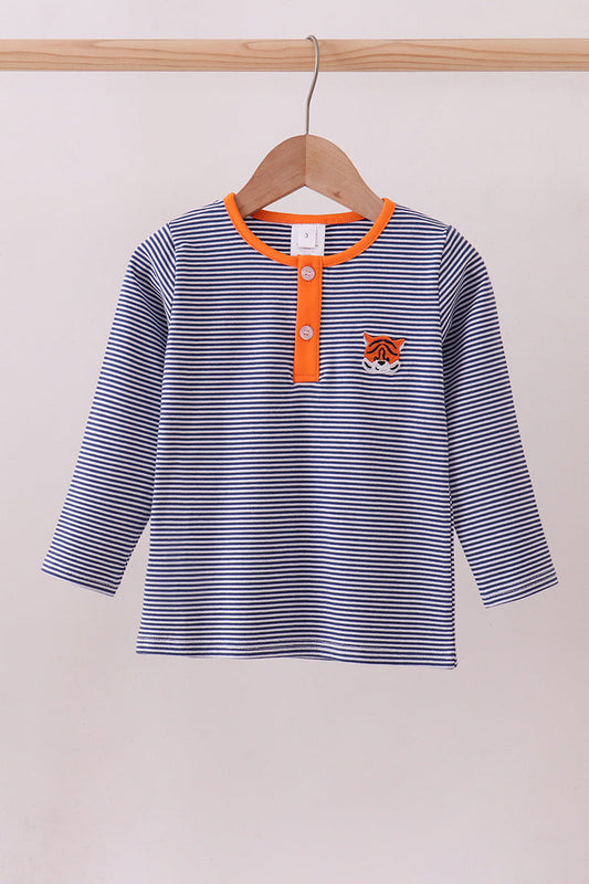 Auburn Tigers Striped Top