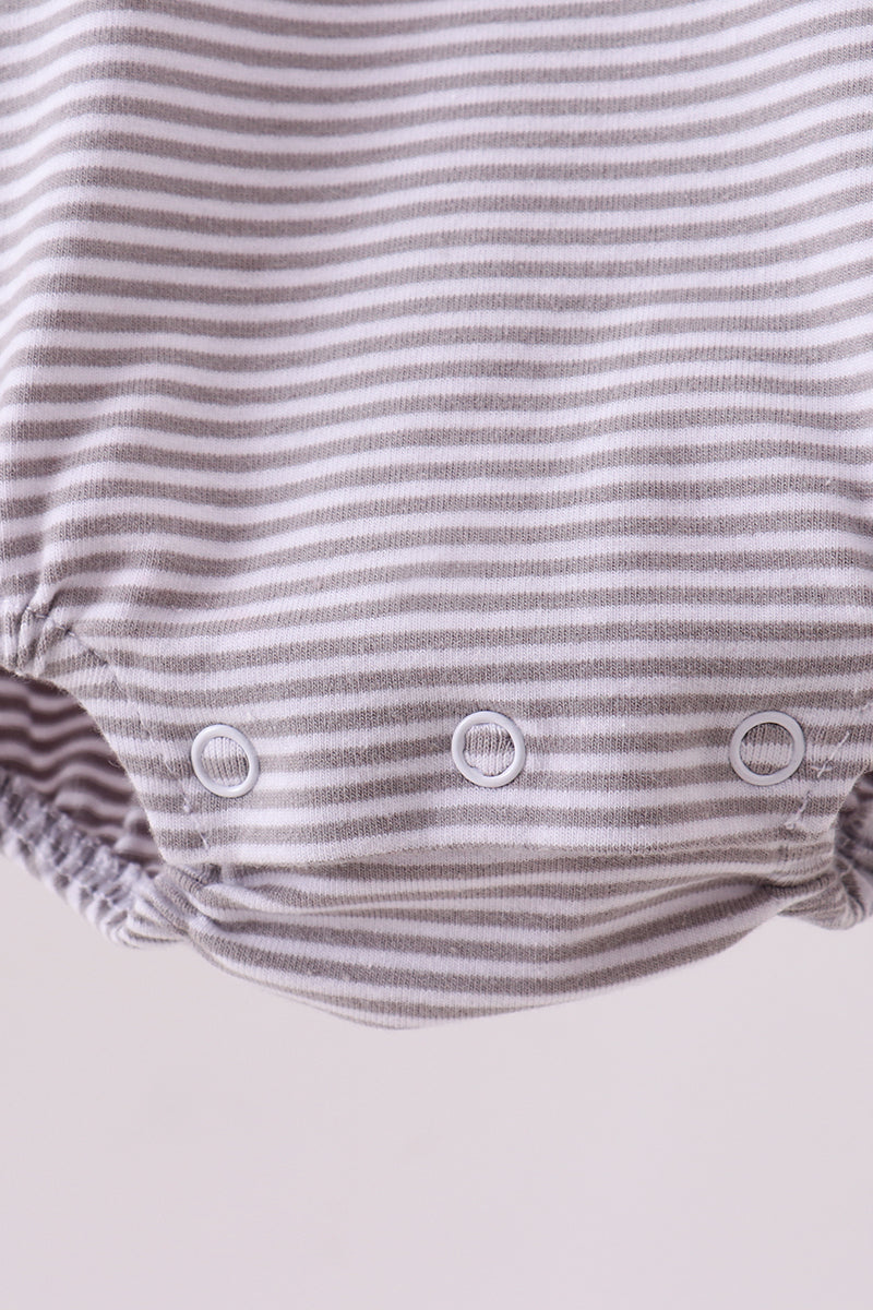 Alabama Elephant Embroidery Stripe Bubble