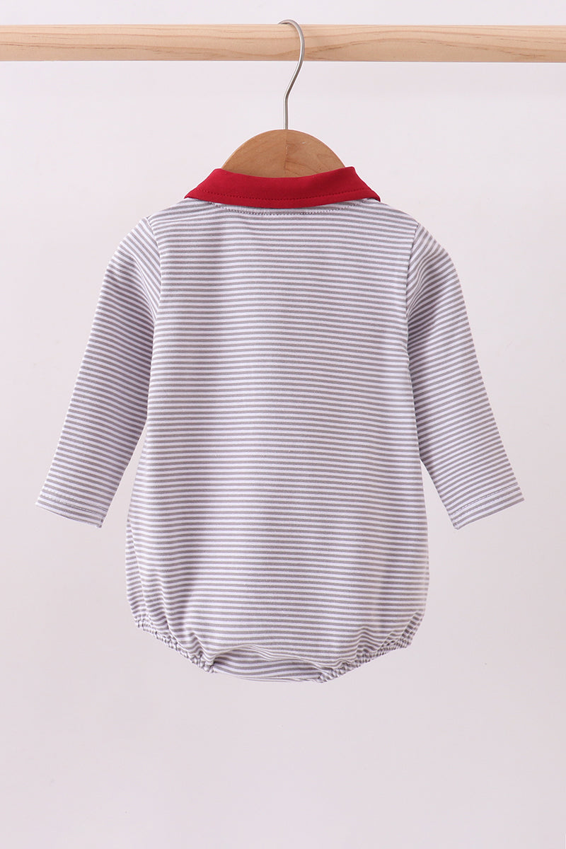 Alabama Elephant Embroidery Stripe Bubble