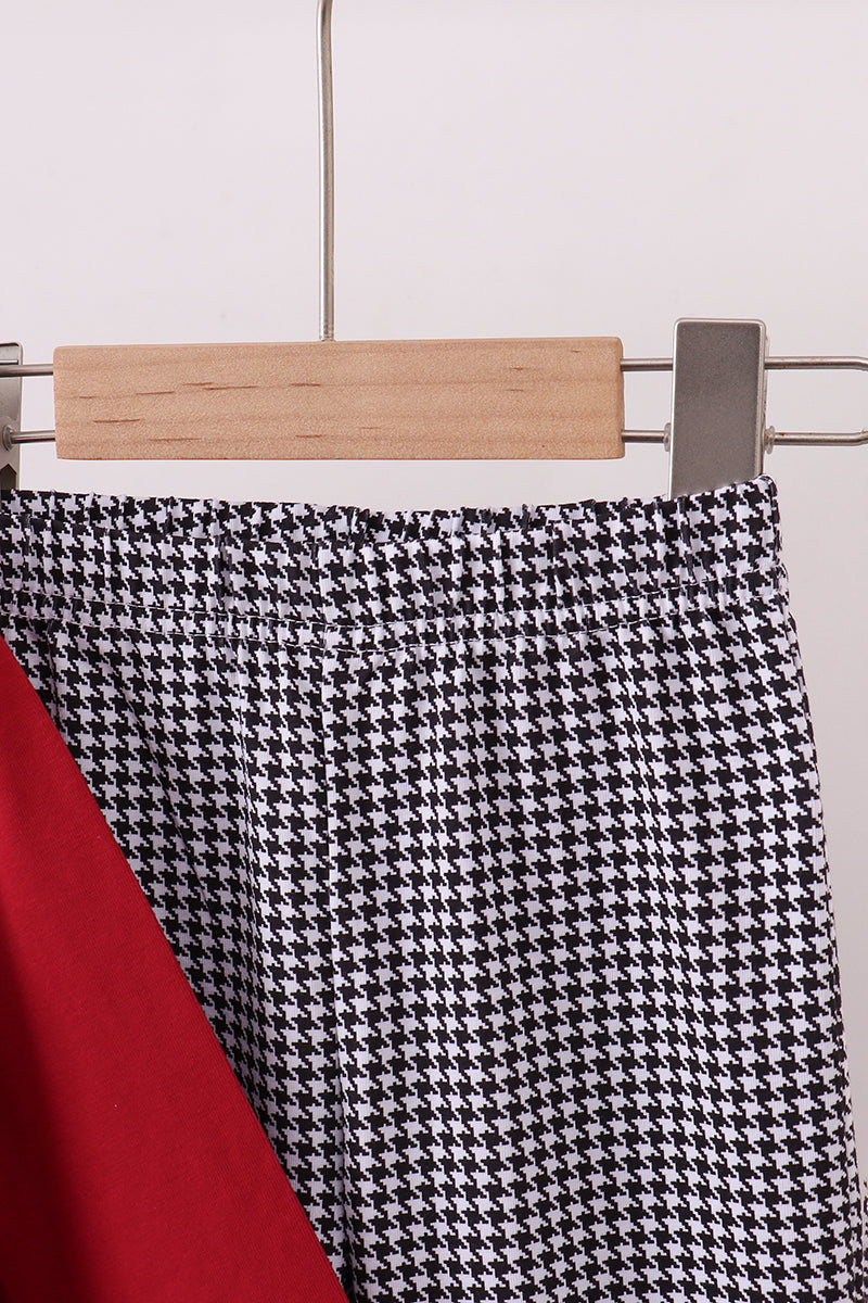 Alabama Embroidery Gingham Pants Set