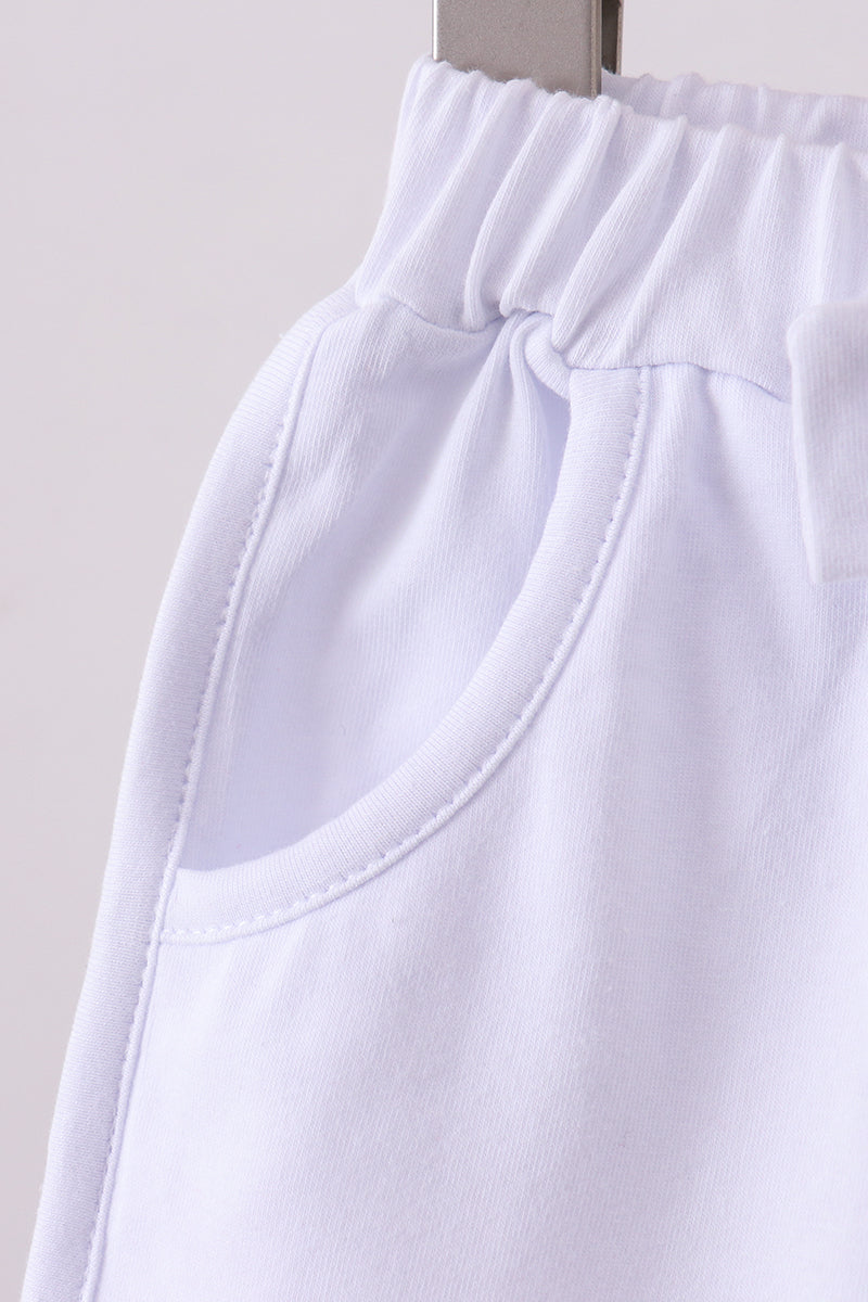 White Bow Shorts